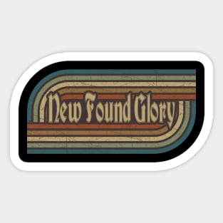 New Found Glory Vintage Stripes Sticker
